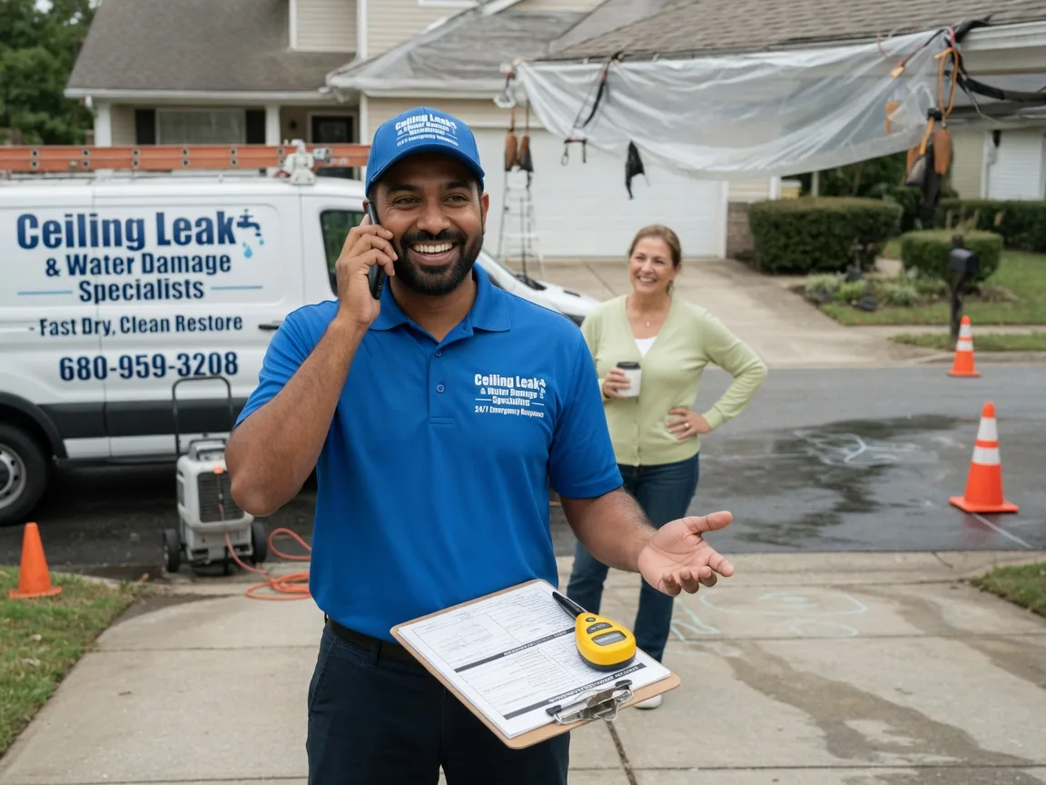 Ceiling Leak Cleanup Roebling, NJ FAQs